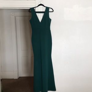 Emerald green mermaid style dress